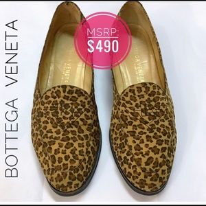 Bottega Veneta leopard print loafers